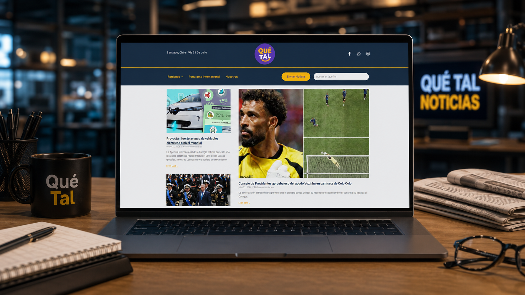 Proyecto web Qué Tal Noticias